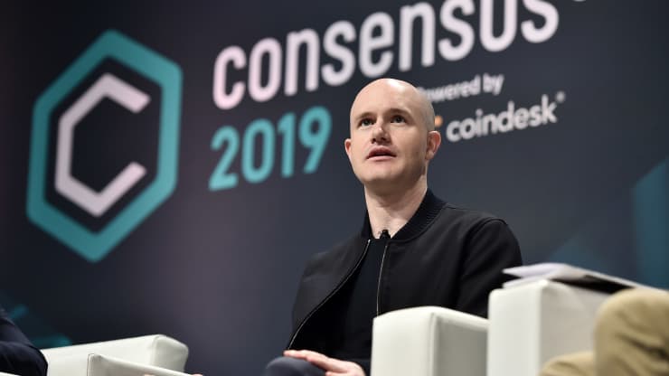 Người sáng lập và Giám đốc điều hành Coinbase, Brian Armstrong, tham dự Consensus 2019 tại Hilton Midtown vào ngày 15/5/2019 ở Thành phố New York (Ảnh: CNBC)