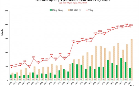 Ngày 28/12: Hà Nội ghi nhận 1.920 ca bệnh, có 449 ca cộng đồng