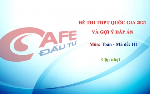 Đề thi và đáp án môn Toán THPT Quốc gia 2021 mã đề 111