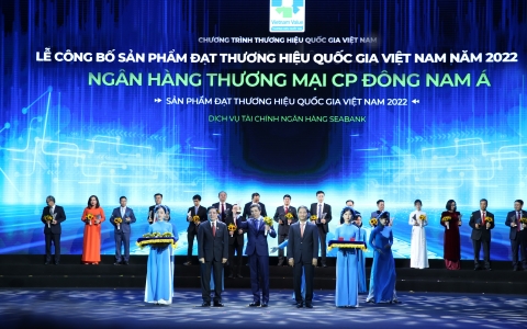 SeABank lần thứ 2 được vinh danh Thương hiệu Quốc gia