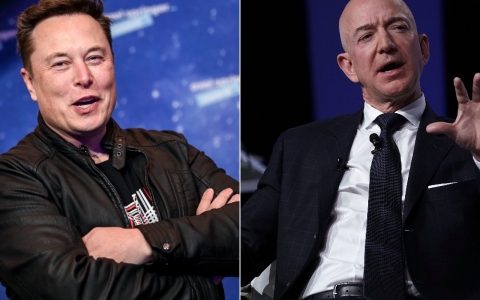 Elon Musk mỉa mai Jeff Bezos : ‘Hóa ra ông Bezos nghỉ hưu chỉ để đi kiện’