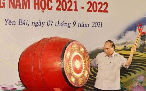 Chủ tịch nước dự khai giảng năm học mới tại Yên Bái