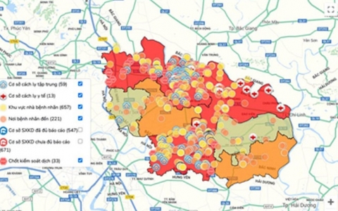 Số ca mắc mới và số xã phường 'đổi màu' cấp độ dịch đang tăng
