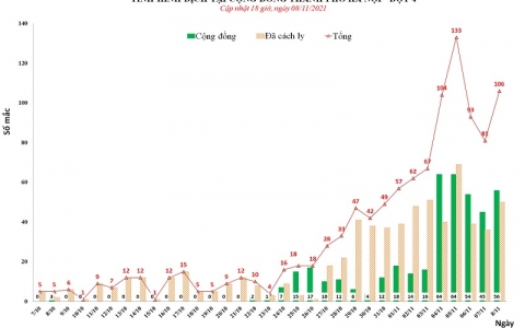 Hà Nội: Ngày 8/11 thêm 106 ca mắc mới COVID-19, trong đó 56 ca cộng đồng