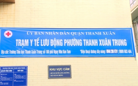 Hà Nội: Tiếp nhận F0 nhẹ, không triệu chứng tại các trạm y tế lưu động quận, huyện