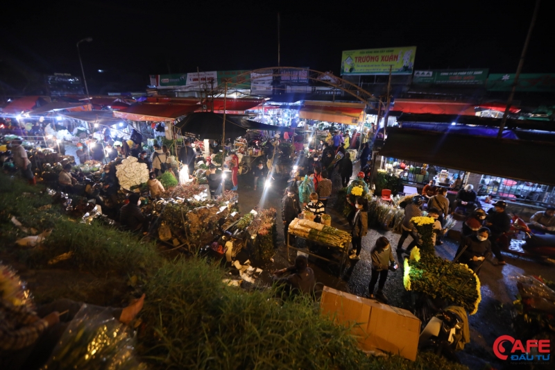 Nơi đây được biết đến là chợ đầu mối hoa tươi lớn nhất ở Hà Nội