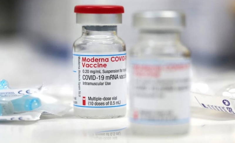 Vaccine phòng Covid-19 của hãng Moderna. Ảnh: Reuters.