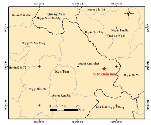 Trận động đất mới nhất xảy ra đêm 18/4 - là trận thứ 7 trong ngày