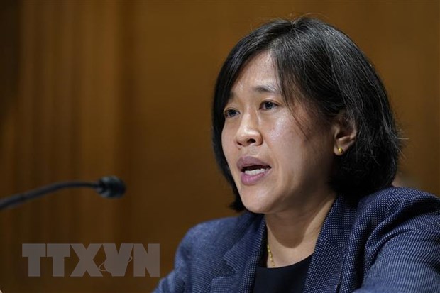 Đại diện Thương mại Mỹ Katherine Tai. (Ảnh: AFP/TTXVN)