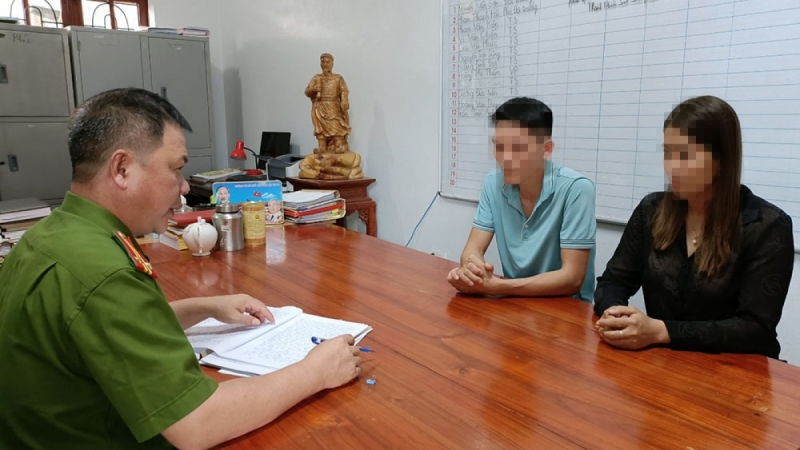Hai vợ chồng anh Cường, chị Nguyên ở xã Trù Hựu, huyện Lục Ngạn, tỉnh Bắc Giang