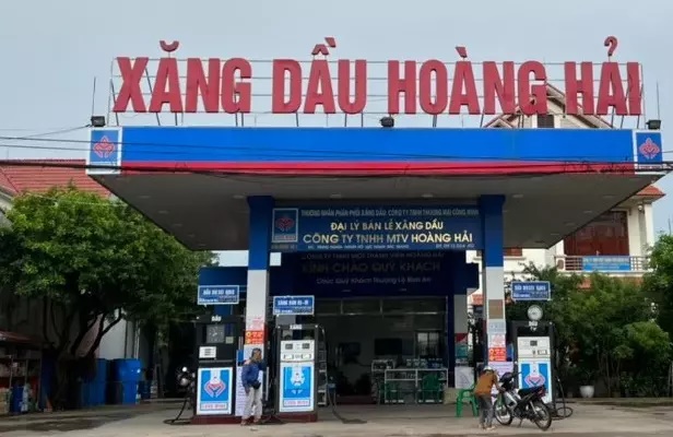 Cửa hàng xăng dầu nơi xảy ra sự việc. Ảnh: Hải Đăng