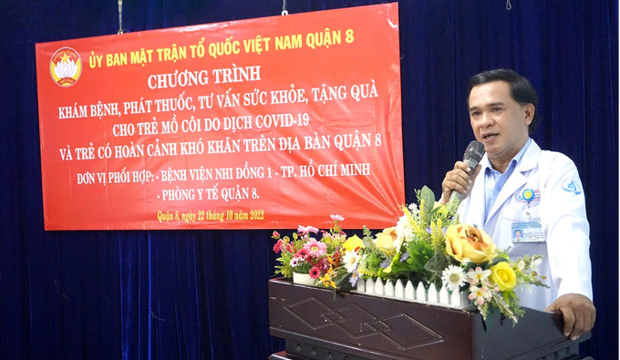 Bác sĩ Chuyên khoa II Phan Ngọc Duy Cần, Trưởng khoa Khoa Điều trị trong ngày, Bệnh viện Nhi Đồng 1