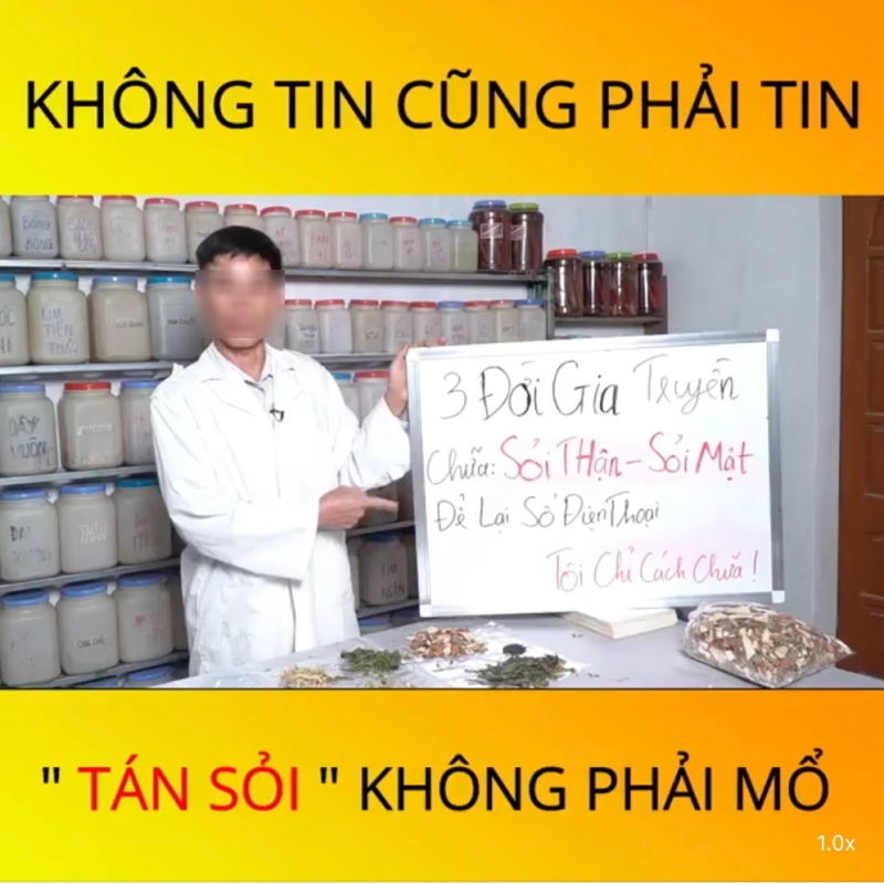 Nhiều người suy gan, suy thận và suýt ngừng tim do tin theo quảng cáo ‘nhà tôi 3 đời trị sỏi thận’