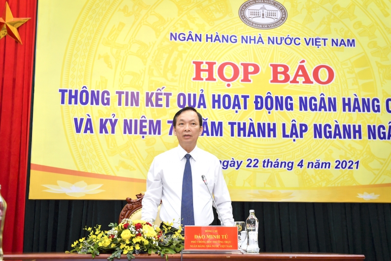 Phó Thống đốc Thường trực NHNN Đào Minh Tú (Ảnh: VGP/HT)