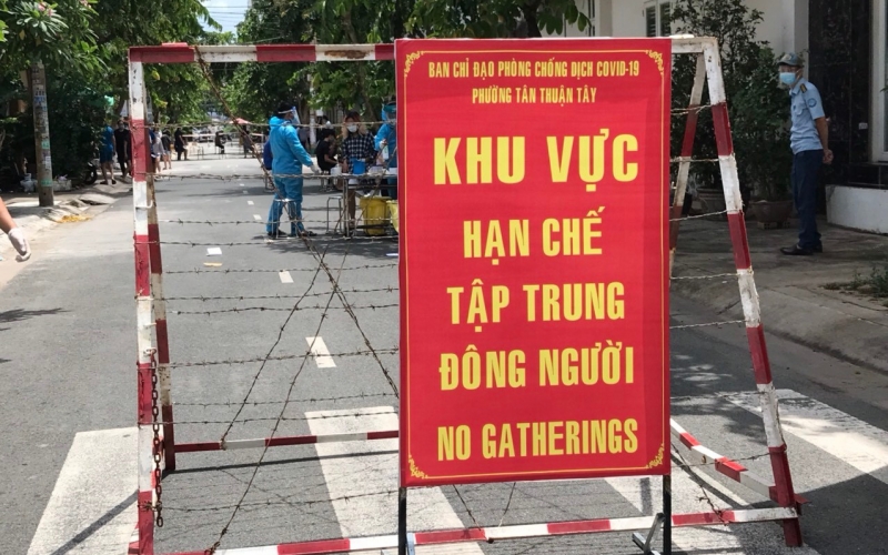 Thiết lập vùng phong tỏa 6 điểm tại Q.Bình Tân và H.Hóc Môn