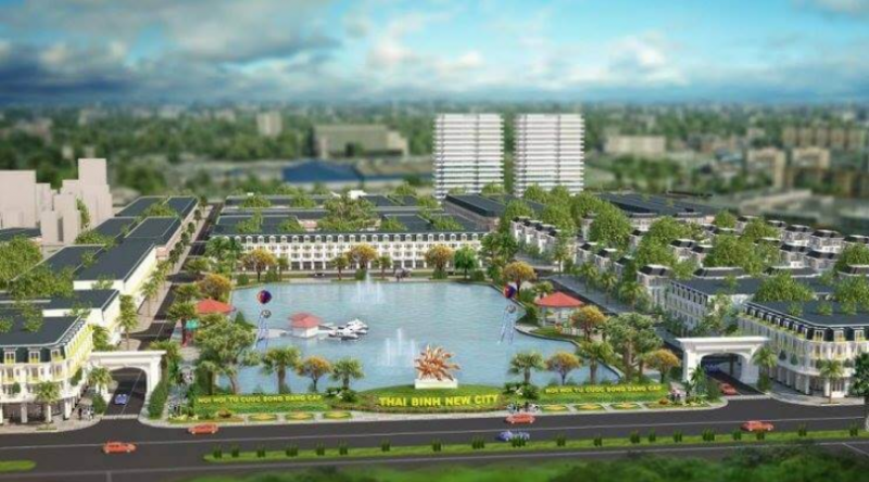 Phối cảnh tổng quan dự án New City Thái Bình