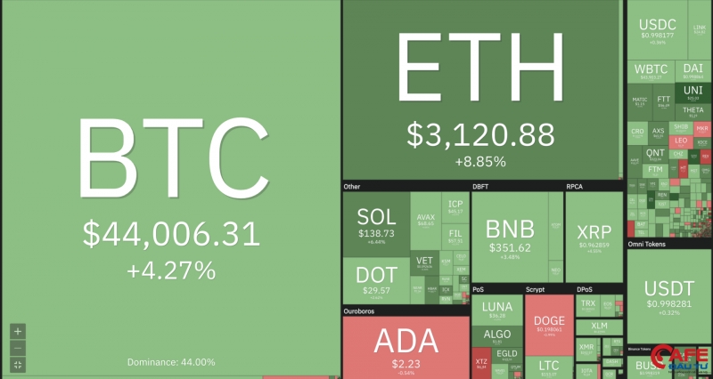 Bitcoin bốc đầu tăng giá, thị trường phân hóa mạnh