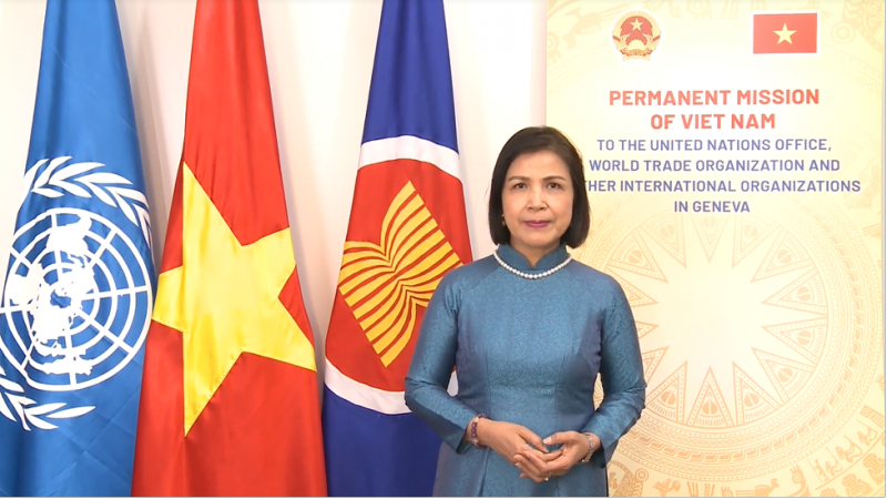 Bà Lê Thị Tuyết Mai - Đại sứ, Trưởng Phái đoàn đại diện thường trực Việt Nam bên cạnh Liên hợp quốc, WTO và các tổ chức quốc tế khác tại Geneva