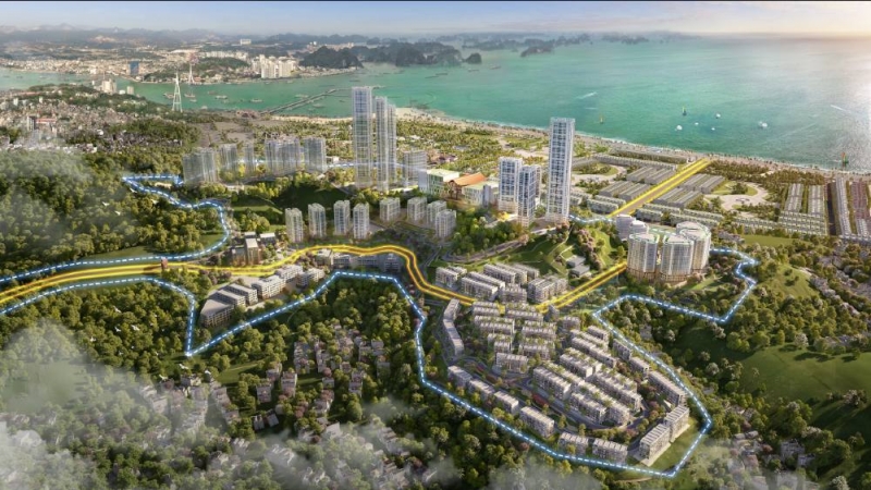 Phối cảnh dự án The Astro Hạ Long Bay do Công ty CP đầu tư Ngôi Sao Hạ Long phát triển