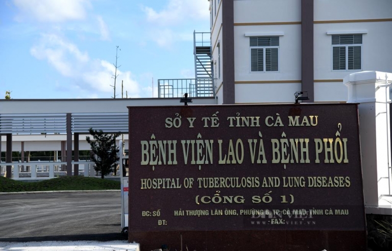 Bệnh viện Lao và Bệnh phổi tỉnh Cà Mau. Ảnh: Cổng thông tin điện tử tỉnh Cà Mau.