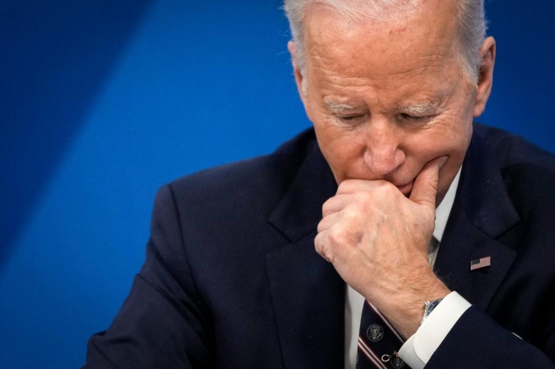 Tổng thống Joe Biden tham gia một cuộc họp ảo vào ngày 22/2 - Hình ảnh Drew Angerer/Getty